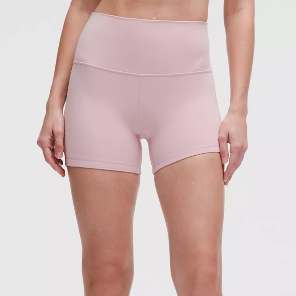 Lululemon Athletica Pink Bike Shorts High-Waisted